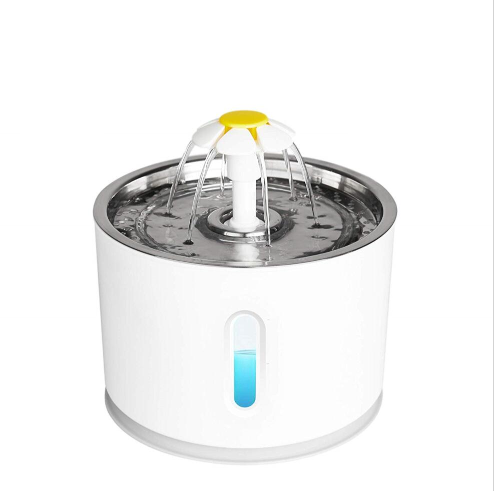 Automatic Pet Cat Water Fountain With LED